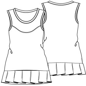 Moldes de confeccion para DAMA Vestidos Vestido Tenis 7608